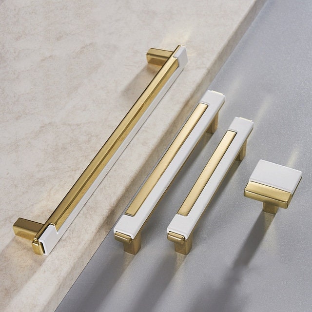 Highend Design Gold Drawer Wardrobe Pulls Black Dresser Knobs Etsy
