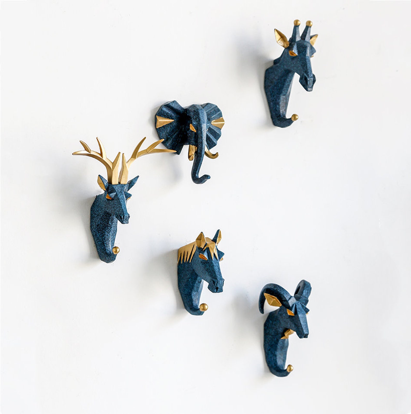 Modern Wall Hooks Animal Decorative Wall Hooks Handmade Coat Etsy