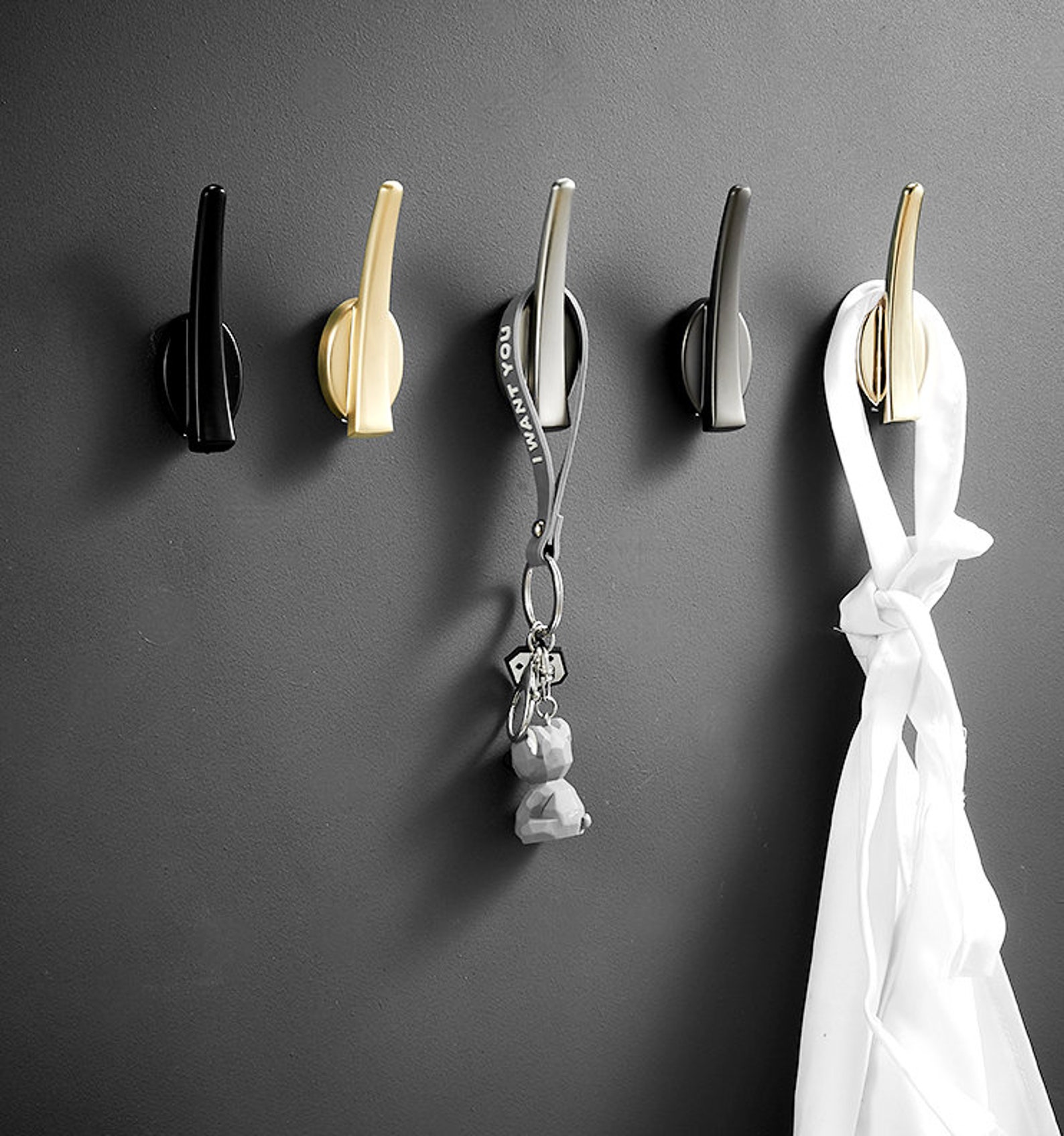 Raffinesse Metall Haken Kleiderhaken Dekorative Wandhaken | Etsy