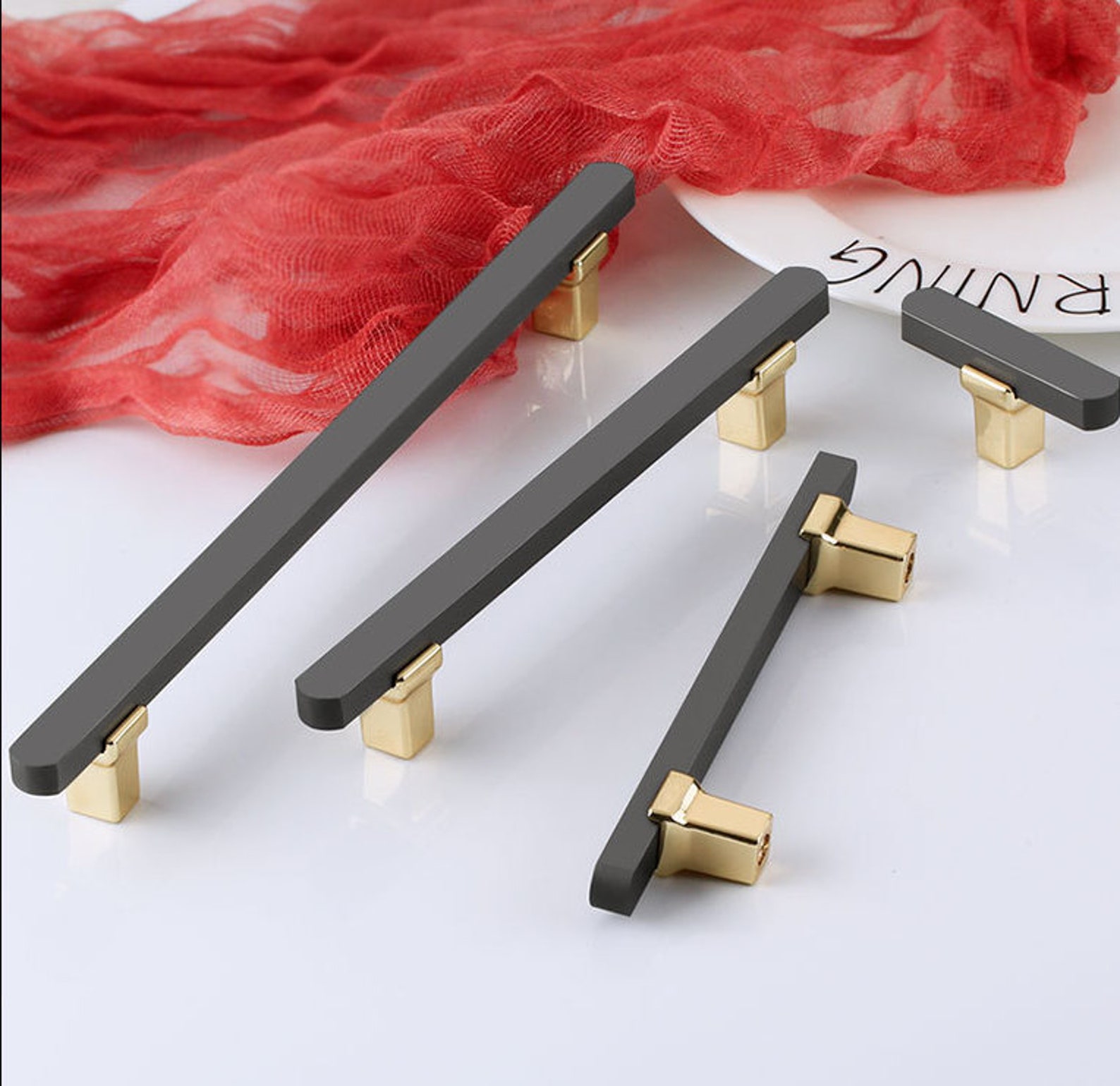 Extra Long Brushed Gold Drawer Wardrobe Pulls Kitchen Etsy