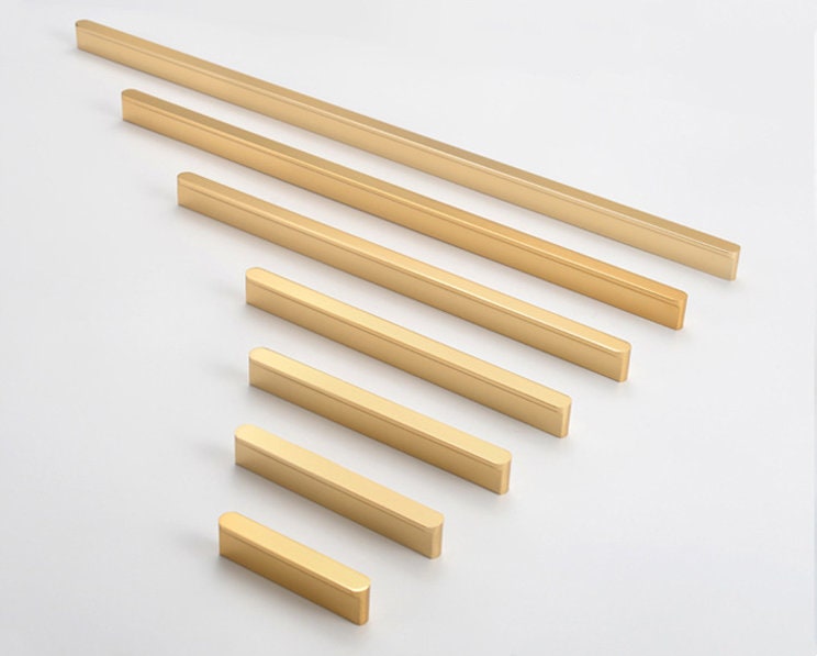 Schwarz Gold Küche Schrank zieht moderne Tür griffe Runde T | Etsy