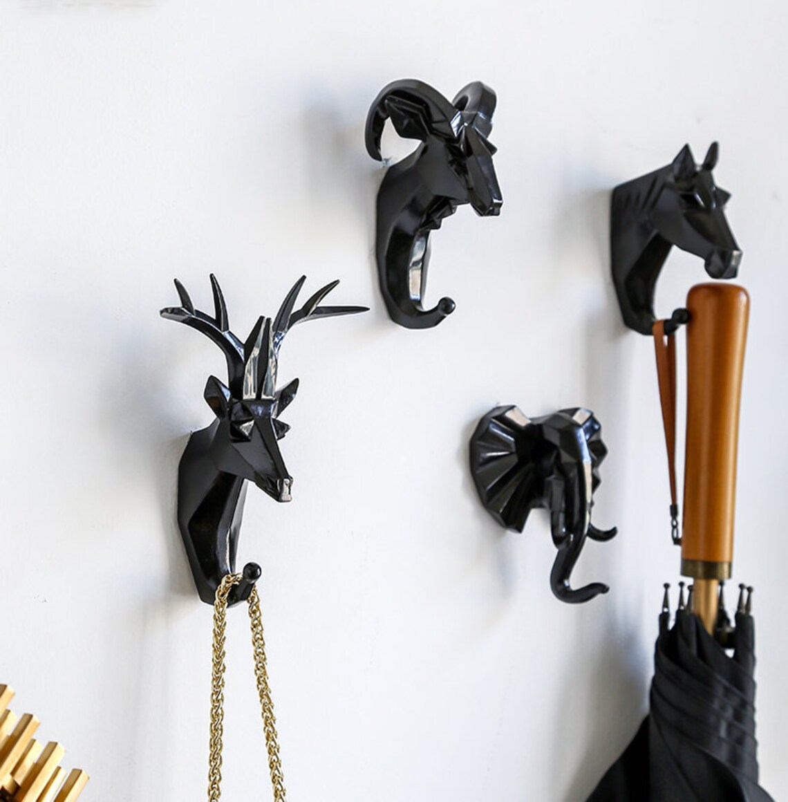 Modern Wall Hooks Animal Decorative Wall Hooks Handmade Coat Etsy