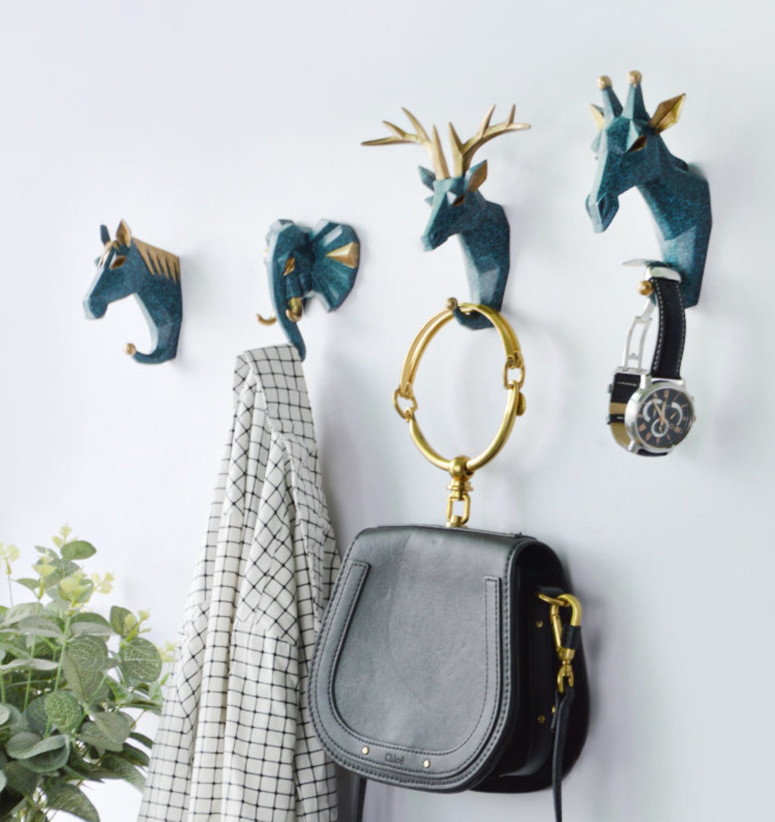 Geometric Modern Wall Hooks Animal Decorative Wall Hooks Etsy UK