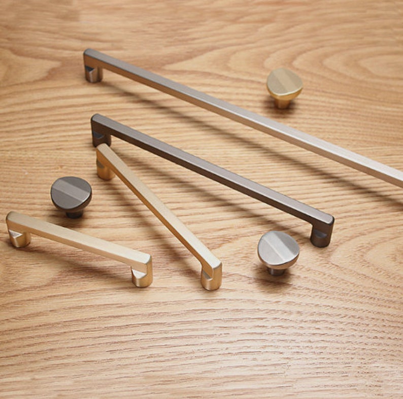 Unique Gold Handles Solid Kitchen Cabinet Pull Door Handles - Etsy