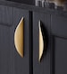 Modern Leaf Shape Handles Gold Drawer Dresser Cupboard Pulls Black Kitchen Cabinet Pulls Handles Modern Wardrobe Handle Knob Pull  Hardware 