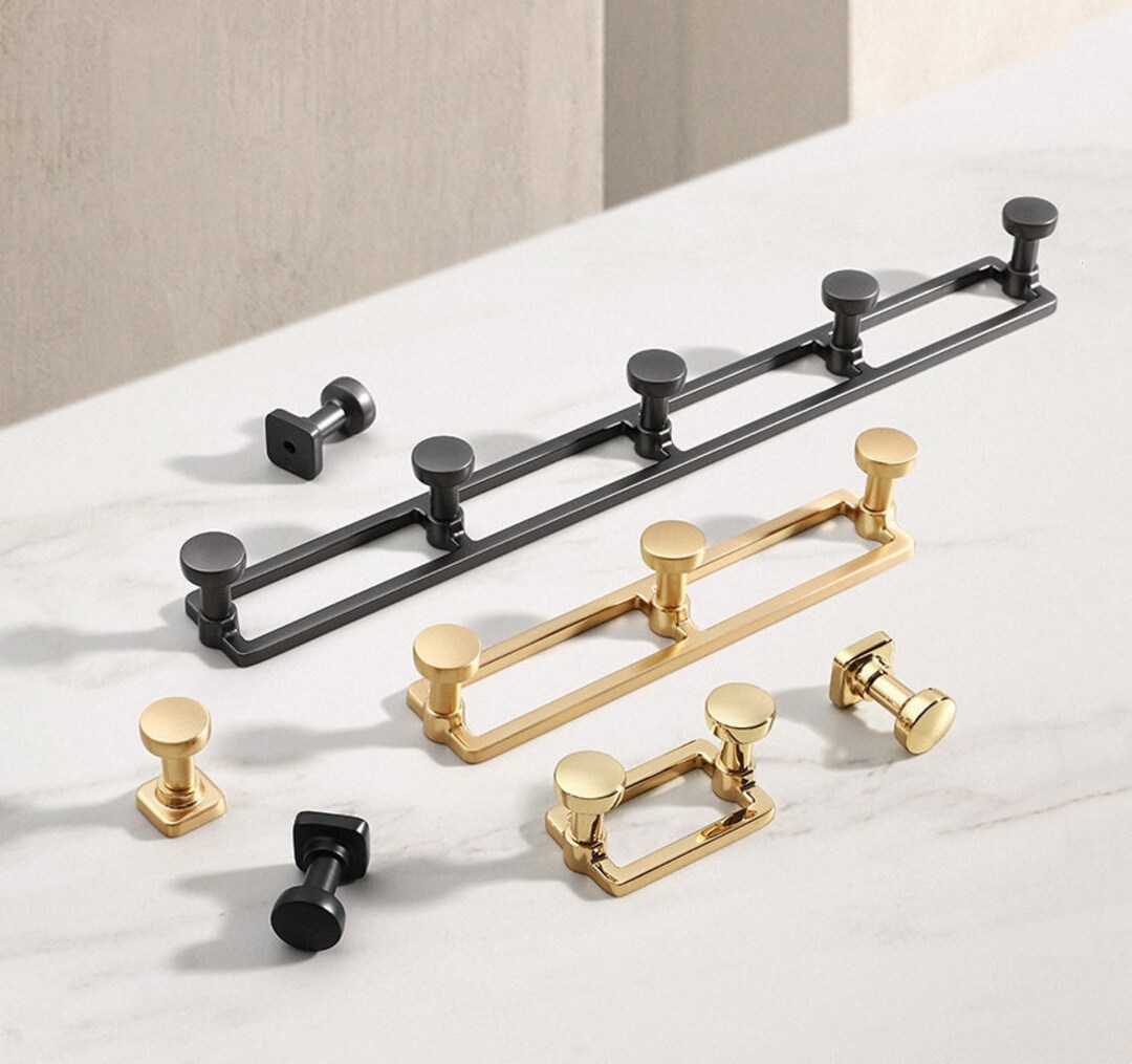 Metal Gold Black Hook Coat Hook Decorative Wall Hooks Coat Hangers ...