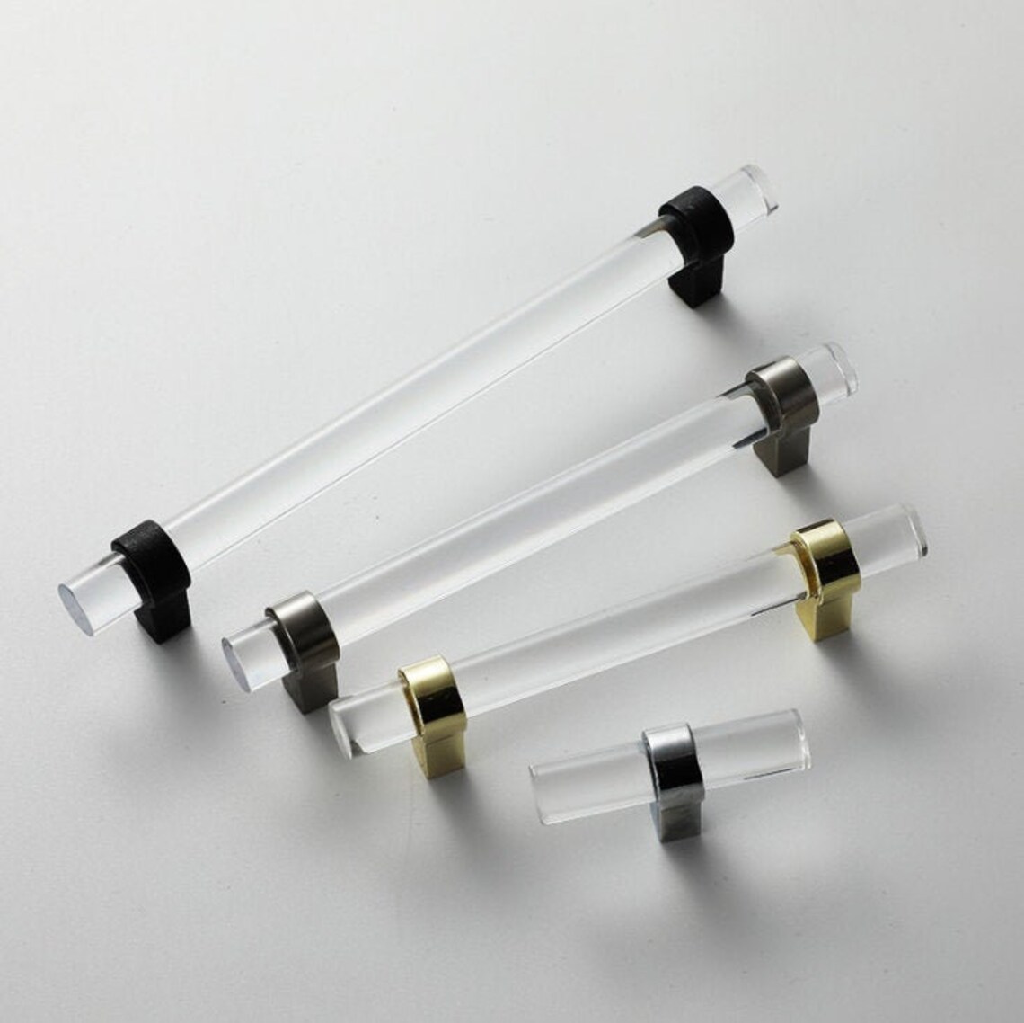 Transparent Acrylic Door Handles Wardrobe Cupboard Etsy UK