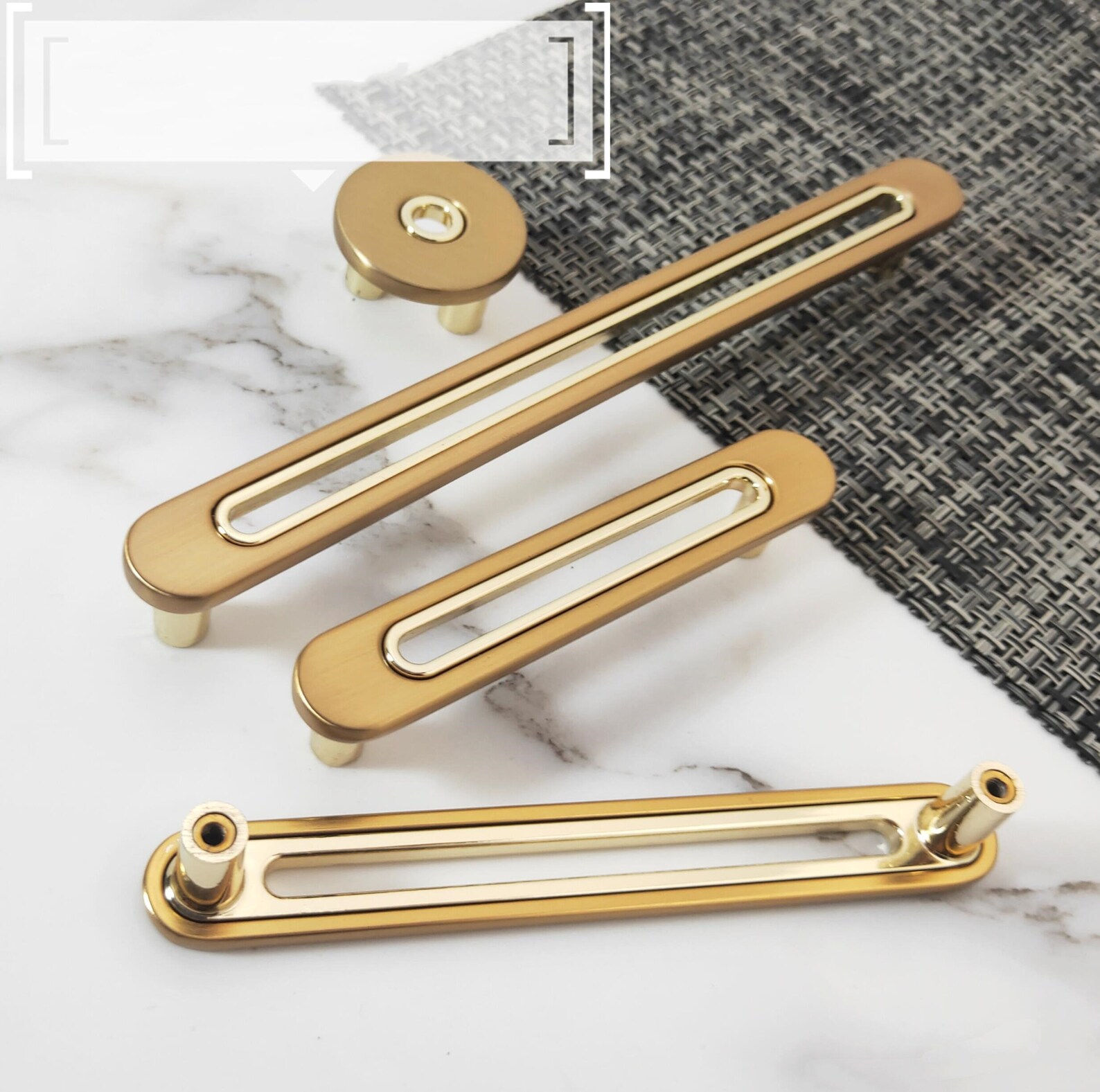 Modern Round Black Gold Pulls Modern Door Handles Etsy