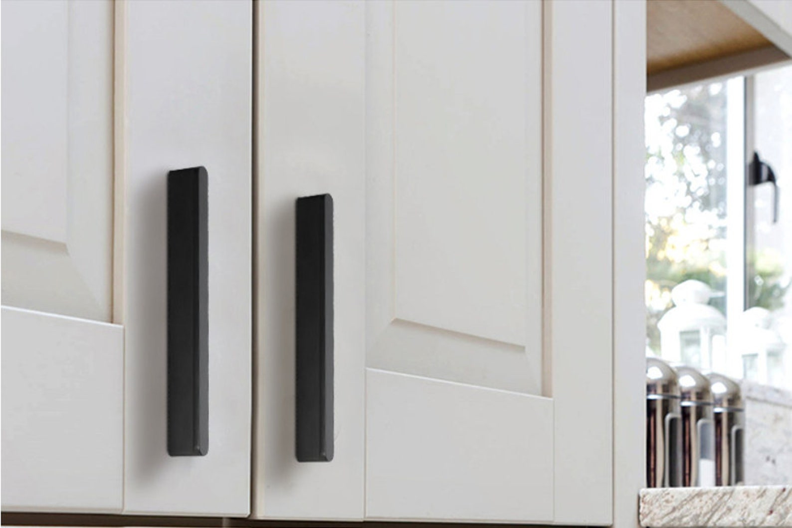 Black Gold Kitchen Pulls Modern Door Handles Round T Etsy Canada