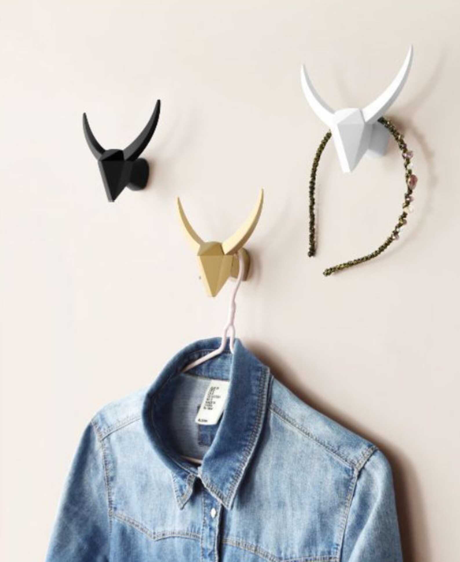 Modern Animal Head Wall Hooks Decorative Wall Hook Handmade Etsy