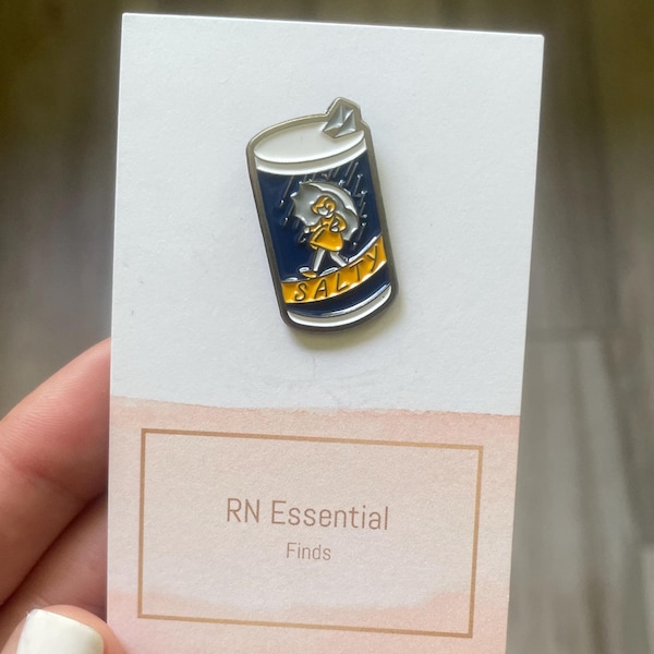 SALTY Enamel Pin: Nurse/Doctor Medical Gift Funny pin