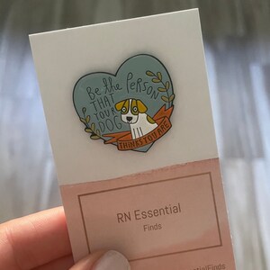 Be the person your dog thinks you are Enamel Pin. Nurse Enamel Pin, Doctor Enamel Pin, Nurse Gift, Medical Gift, Nursing Student Gift.