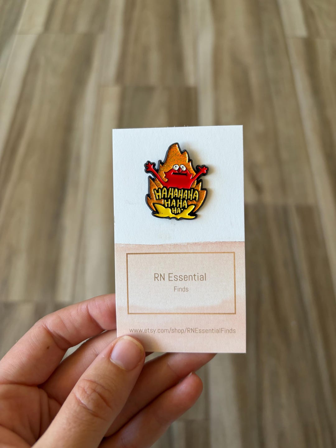 Funny Fire Enamel Pin | Chaos Goblin Flame Pin | Cute Weird Lapel Pin ...