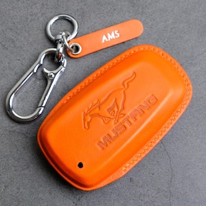 All Types Mustang 2023-2025 Key Fob Cover, Handcrafted Leather Key Case for Mustang Dark Horse, ST, RS, Shelby GT500, Gift For Dad