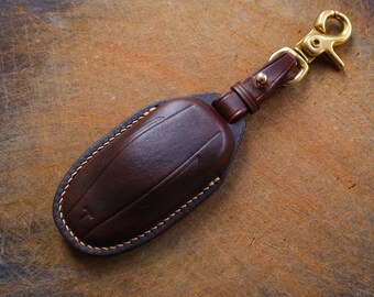 Genuine Leather Key Fob Fit Tesla Model S/X Fob Cove Pocket Case Cover Holder Genuine Leather Key Fob Fit Tesla Model S/X Fob Cove Pocket Case Cover Holder