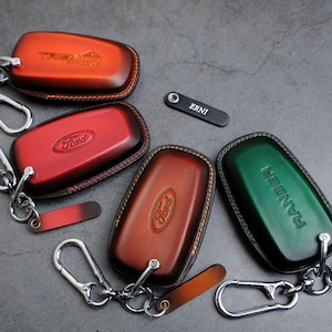 2025-2024 Ford F-150 Tremor Key Fob Cover, Handcrafted Leather Key Case For F150 F250 F350 Maverick Ranger, Personalized Gift, Gift For Dad