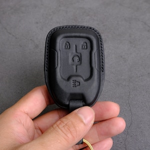 GMC Acadia AT4 Denali Elevation Key Fob Cover, Leather Key Case For GMC Terrain Sle SLT AT4 Denali, Gmc Accessories, Personalized Gift