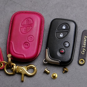 Lexus Key Case - Handcraft Leather Key Fob Cover For Lexus ES/ GS/ GX460/ IS/ LX470/ LX570/ RX350/ RX450h - Lexus Acessories