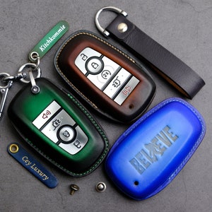 Ford Bronco Fob Cover Key For Bronco Sport Sasquatch 2023 2024 - Bronco Key Ring Key Chain Stamp Embossed Horse Pony Sasquatch- Bronco Gift
