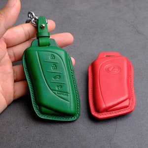 Lexus ES Key Fob Cover - Leather Key Case For Lexus ES250 ES300 ES350 LS500 UX200h ES NX ... Lexus Keychains Keyless Remotes - Birthday Gift