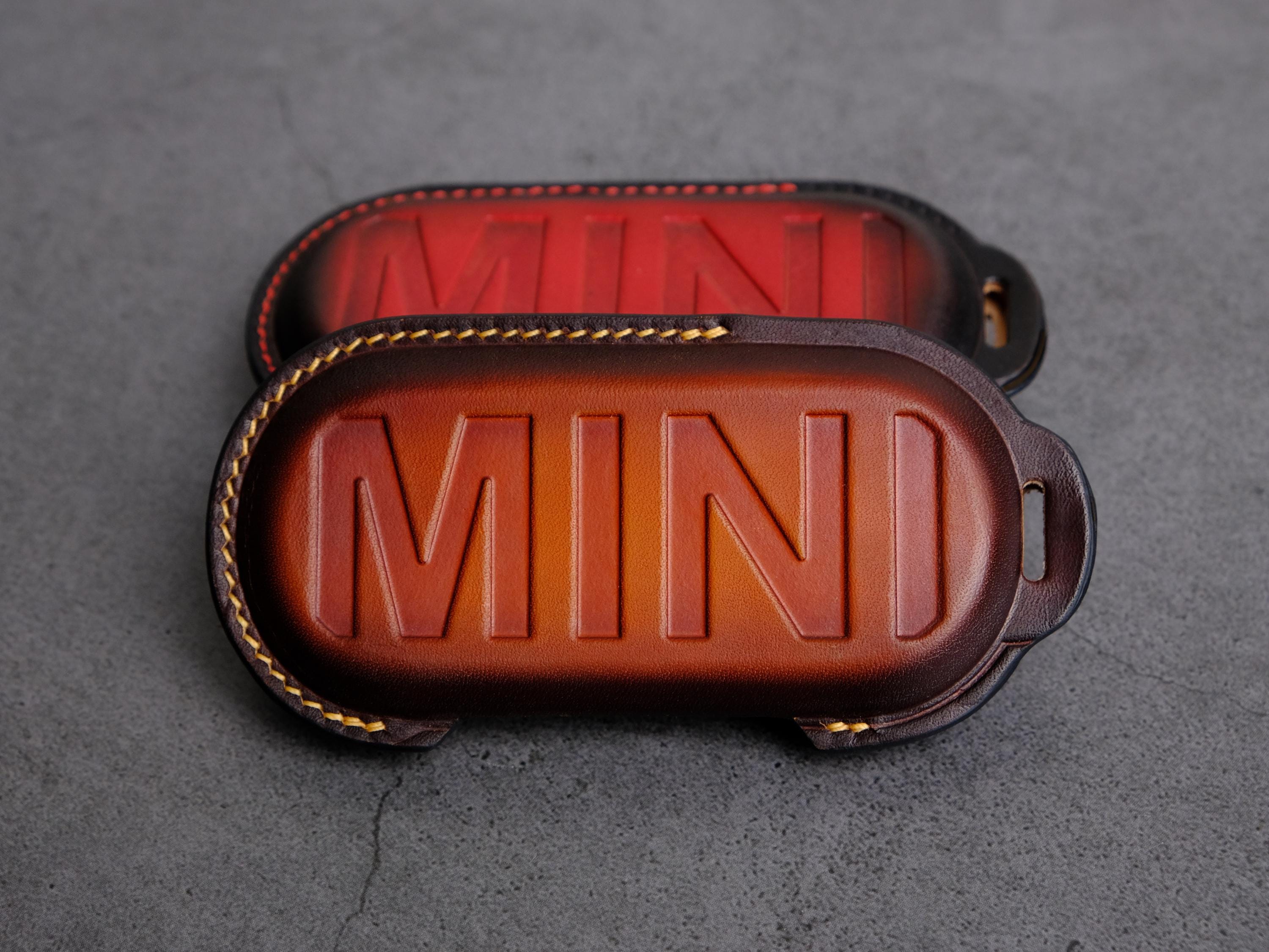 2025 MINI Cooper Leather Key Fob Cover, Handcrated Key Case for