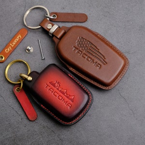 Cover For Toyota Tacoma TRD Off Road SR5 SR TRD Pro Trailhunter PreRunner ... Tacoma Key Case Key Chain Entry Remote Stamp Emblem Accessory