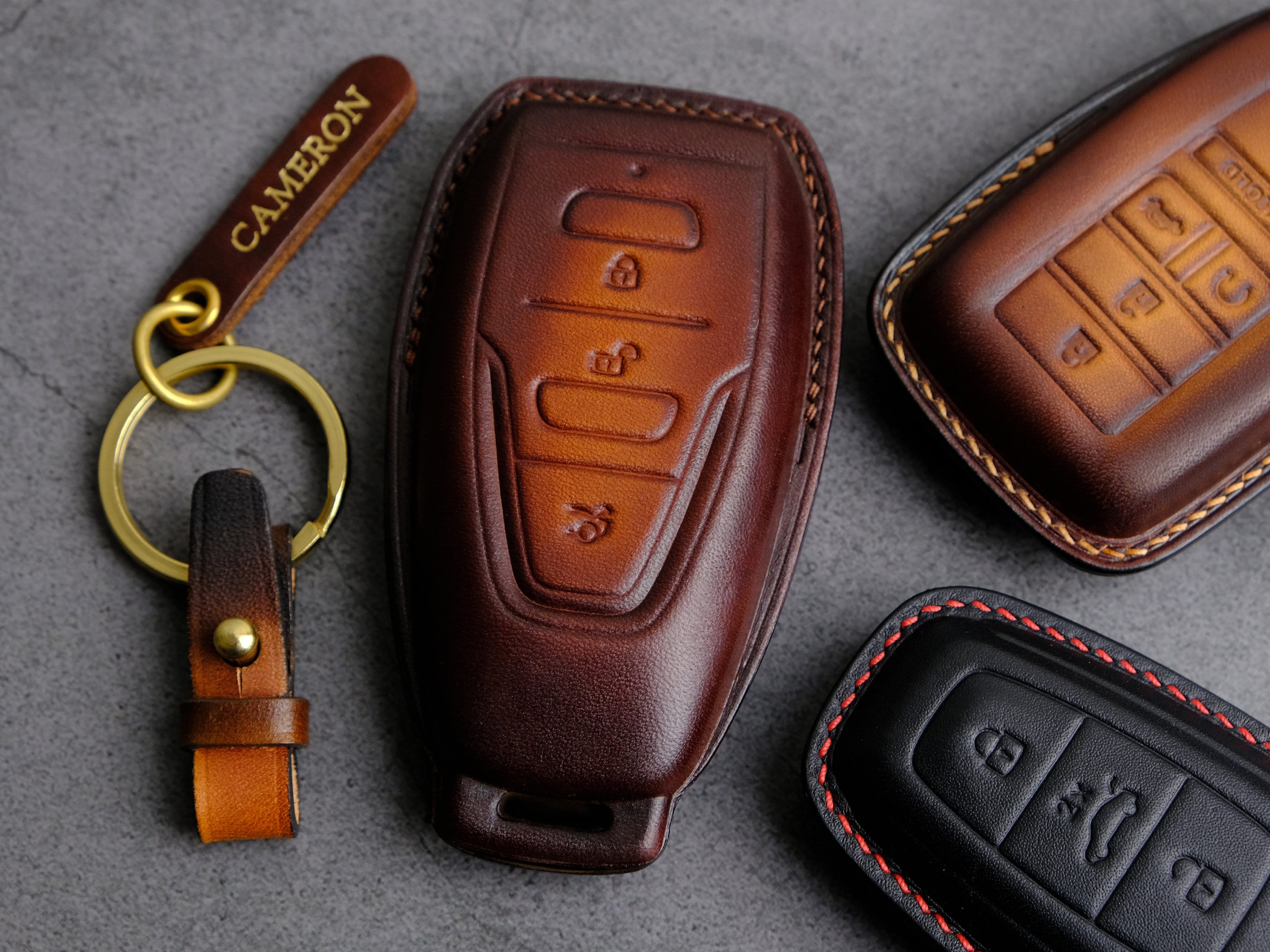 【純正品】Aston Martin DBX レザーキーポーチ Aston Martin DBX Key Pouch – Phoenix Bespoke Keys