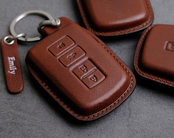 Toyota Camry Key Fob Cover, Leather Key Case For Toyota Avalon Corolla 4Runner Sequoia Tacoma Tundra, Toyota Camry Accessories