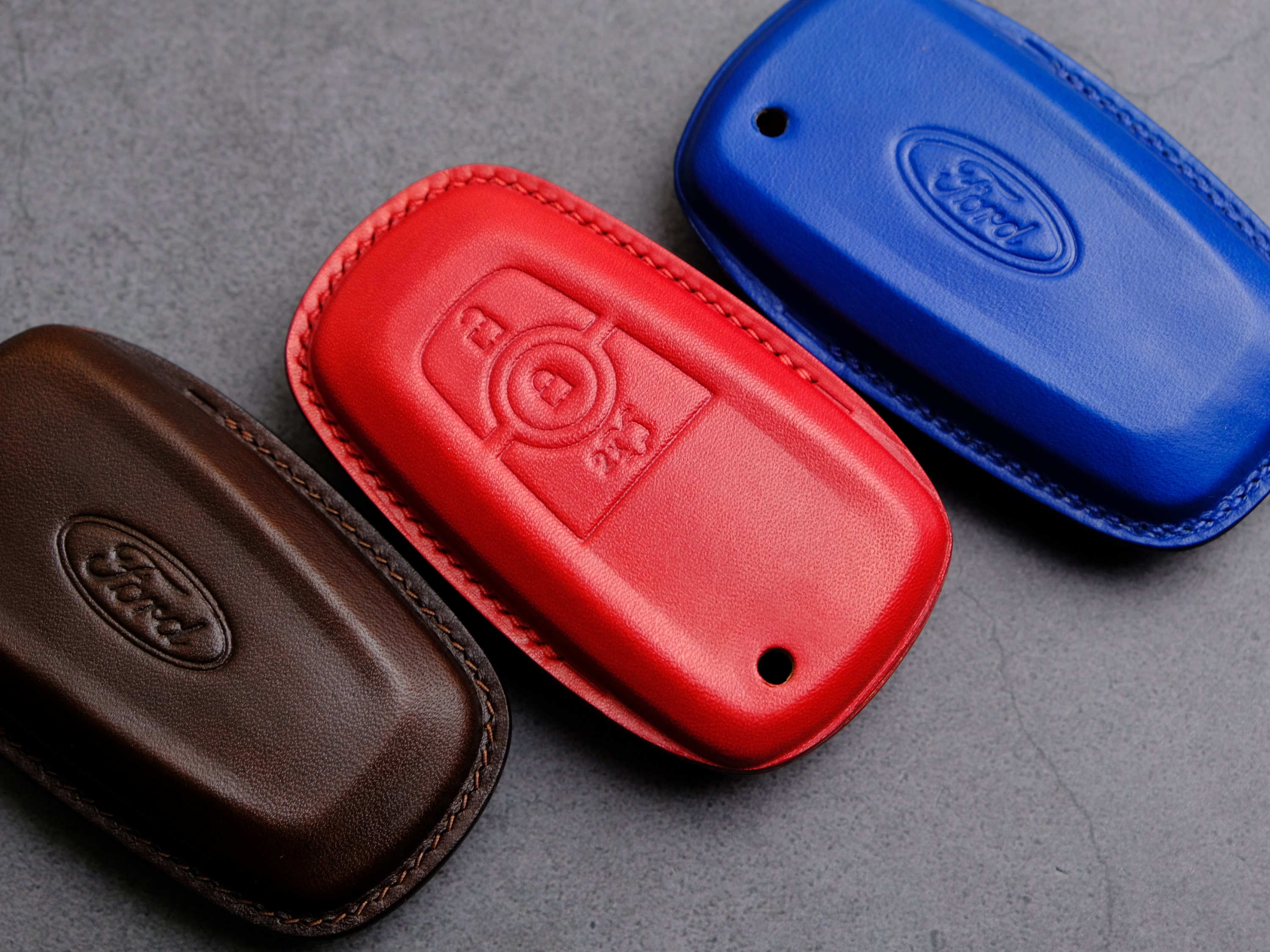 Ford Everest Key Fob Cover Case Handcraft Leather Key Case for