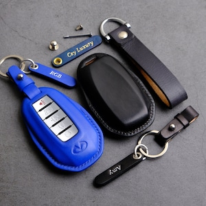 Infiniti Q50 Q60 QX50 QX55 QX60 Key Cover, Handmade Leather Key Case For Infiniti, Personalised Gift, Infiniti Key Fob Cover, Gift For Dad