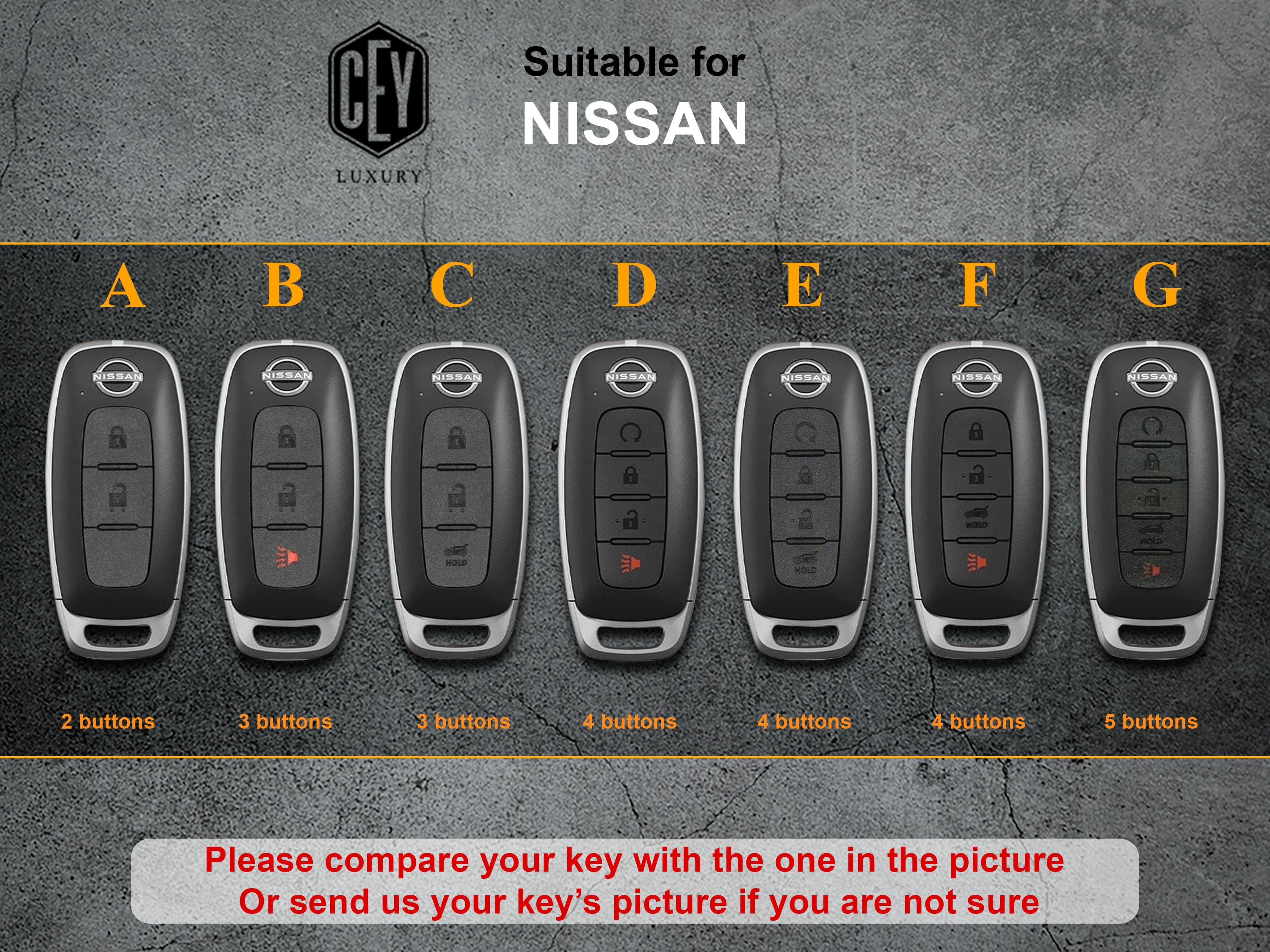 Nissan sentra key fob cover discount