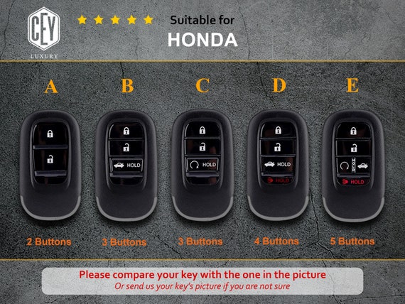 For Honda Civic Accord HR-V CR-V 2022 2023 Key Fob Case Cover Protector  Guard