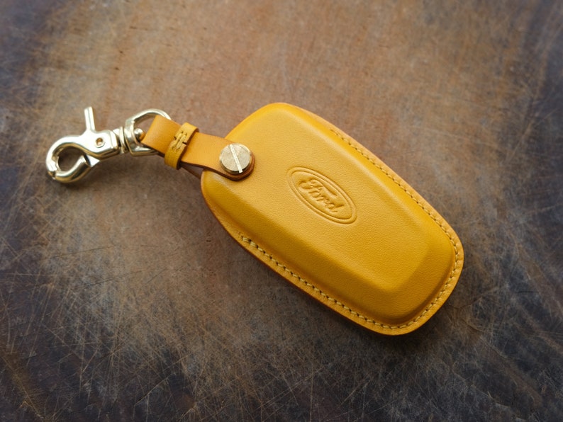 Ford Key Case 4 Buttons Ford Key Fob Cover Leather Etsy