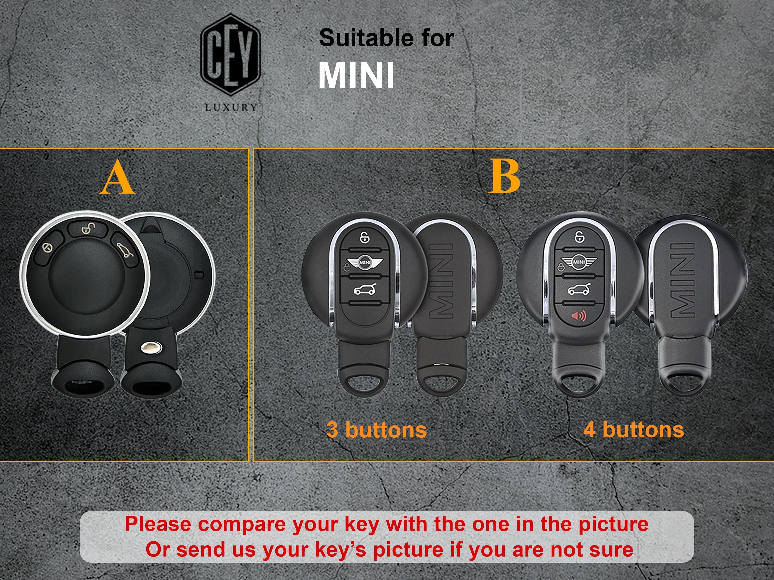 Portachiavi Per TUTTI I Tipi Mini Countryman Clubman One S F R - Foto 3