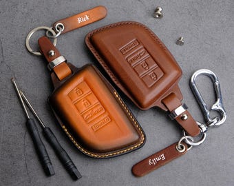 Funda de cuero para Acura Interga MDX RDX ZDX TLx... Funda para llave Acura, llavero, soporte para control remoto, accesorio, regalo para él.