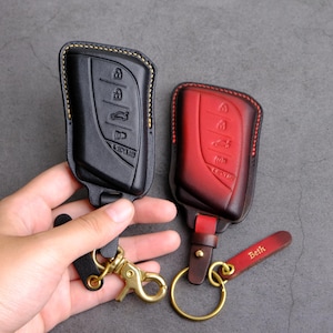 Lexus UX200 Key Fob Cover, Lexus Key Case Key Chain Entry Remote Holder Accessory NX350 NX350h NX450h+ RX350 ES250 ES350 LX570 ...