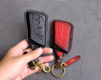 Lexus UX200 Key Fob Cover, Lexus Key Case Key Chain Entry Remote Holder Accessory NX350 NX350h NX450h+ RX350 ES250 ES350 LX570 ...