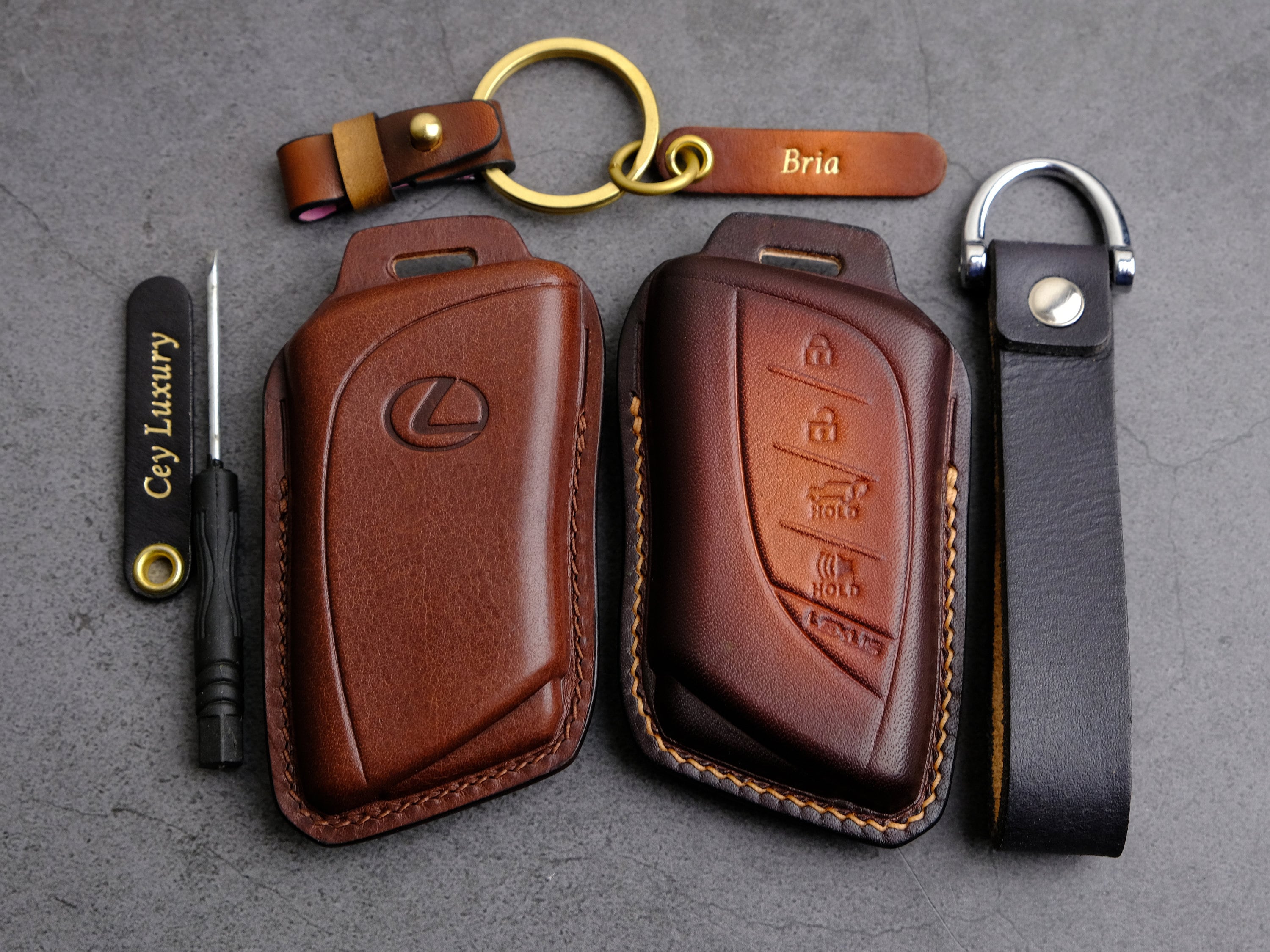 Lexus RX350 Key Fob Cover, Leather Key Case for Entry Remote Lexus ...