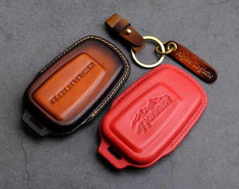 2025 2024 Toyota 4Runner Key Fob Cover, Leather Key Case For 4Runner SR5 TRD PRo Sport Offroad Limited ... Toyota Key Chain Remote Accessory