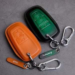 Tous les couvre-clés en cuir Ford, modèles 2023-2025 - Etui porte-clés personnalisé pour l&#39;expédition ST F150 Maverick Raptor Wildtrak Tremor Explorer