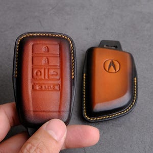 Custom Key Fob Cover For Acura, Leather Key Case For MDx, Rdx, ZDX , ADX RSX Tlx, Integra , Rlx, Tsx, Nsx, Cdx, Acura Key Holder & Accessory