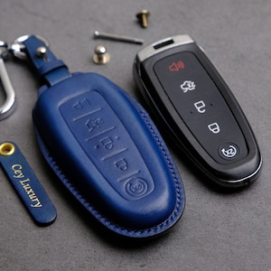 Ford Escape Expedition Explorer Edge Taurus 2011 - 2019 ... Étui porte-clés, télécommande pour télécommande d&#39;entrée sans clé, étui en cuir, cadeau pour lui