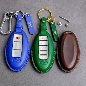 Infiniti QX50 Key Fob Cover, Personalized Leather Key Case For Infiniti Q50 QX50 QX60 QX70 QX80 ... Infiniti Accessories, Birthday Gift