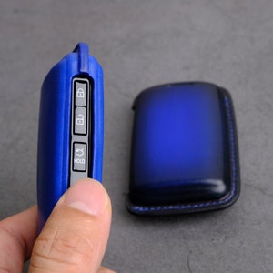 Genuine Leather Key Fob Case Cover For Mazda 3, 6, CX-5, CX-7, MX-5, CX-9 (2/3/4 Button Styles)