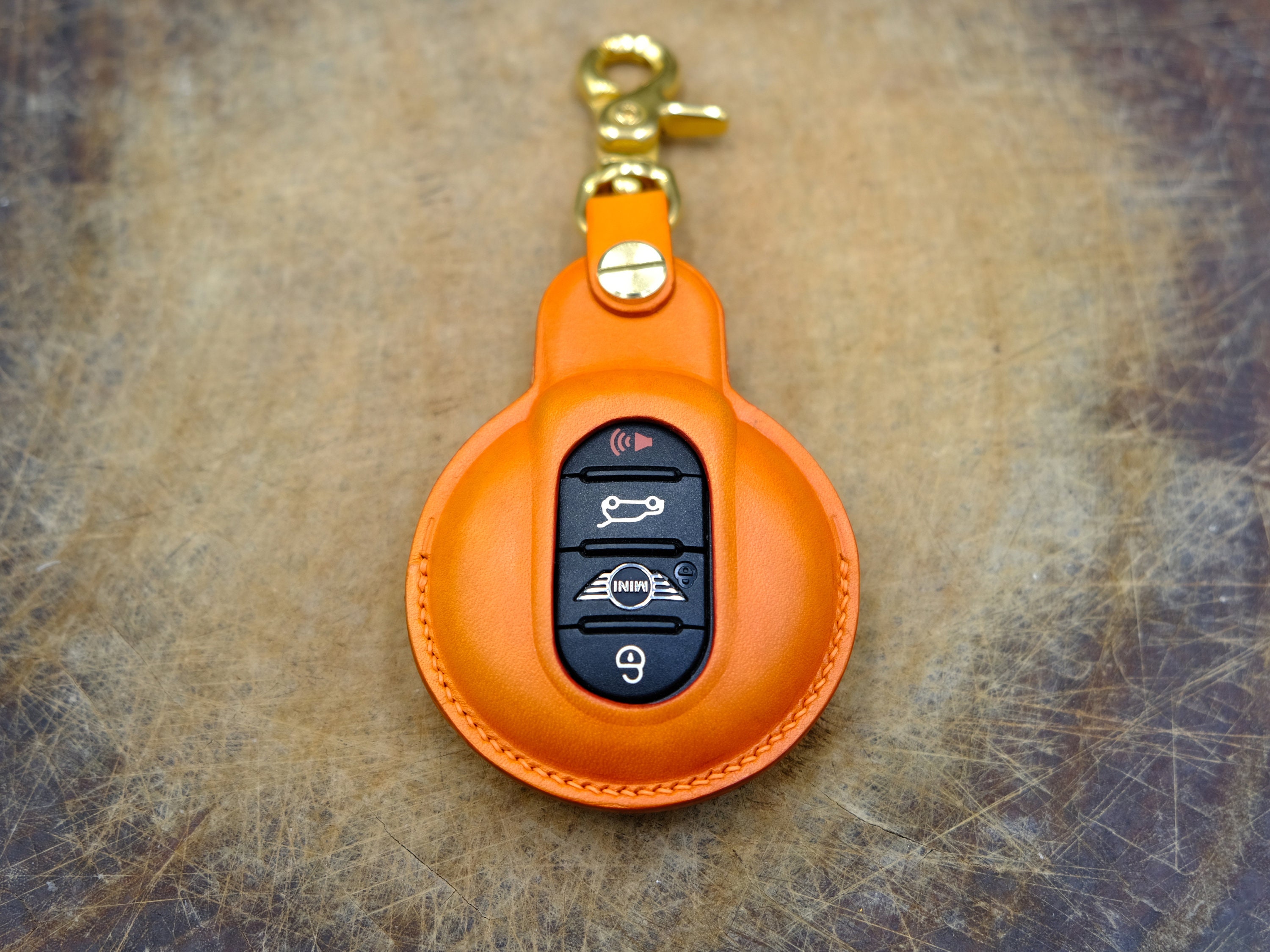 Mini Cooper Key Case Handcrated Leather Key Fob Cover for Etsy
