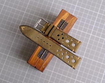 Handmade Leather Watch Strap, Custom Size All 16mm, 18mm, 19mm, 20mm, 21mm, 22mm, Vintage Watch Strap, Gift For Husband