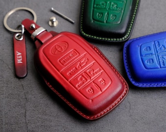 2024-2025 Toyota Sienna Key Fob Cover, Custom Leather Key Case for