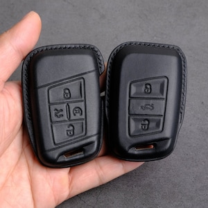 Volkswagen Jetta Key Fob, Hancrafted Leather For Atlas Golf Magotan Passat B8 MK7 Golf7 GTI Polo Beetle Caddy T5 Eos Tiguan VW Accessories