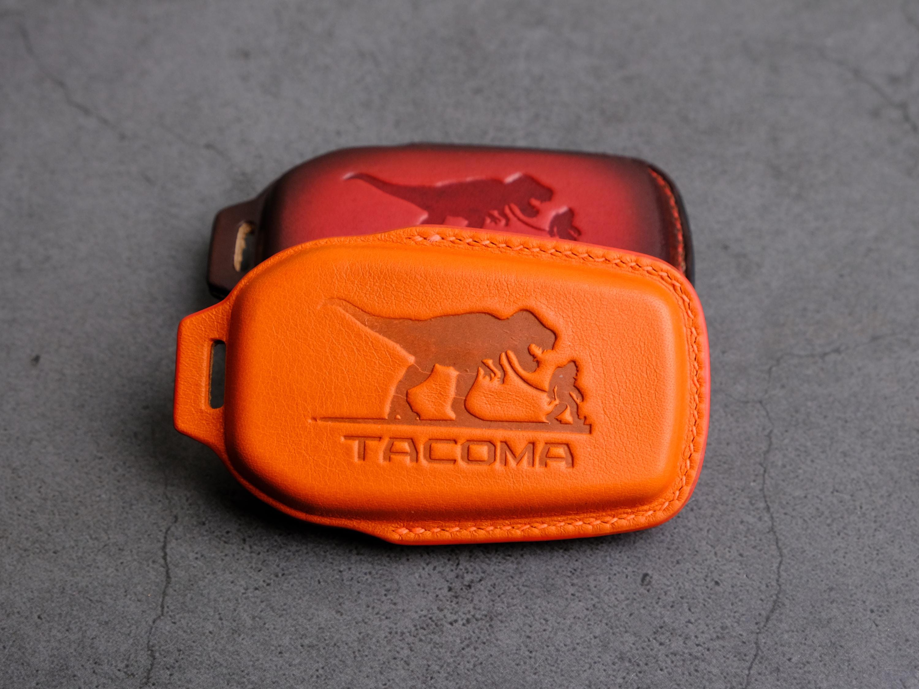 Toyota Tacoma 2024 2025 Leather Key Fob Cover, TRD Pro, SR5, TRD Off-Road, Limited Key Case, Custom Keychain for Keyless Remote,Gift for Men