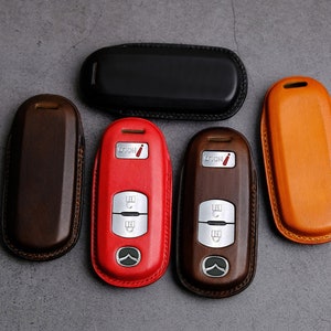 Mazda Key Cover (3 Buttons) - Leather Key Case For Mazda 3/ CX-3/ CX-5/ CX-9 ... Mazda Accessories - Mazda Keychains - Mazda Gift For Men